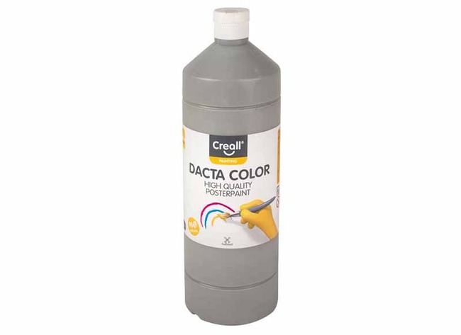 Verf - plakkaatverf - Creall Dacta Color - grijs - fles van 1 l