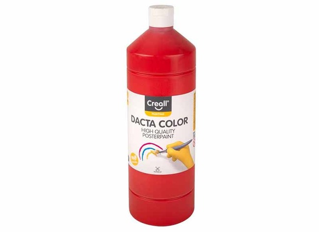Verf - plakkaatverf - Creall Dacta Color - lichtrood - fles van 1 l