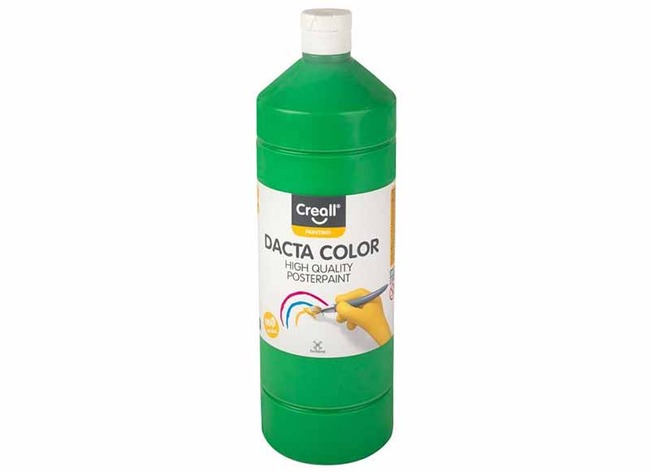 Verf - plakkaatverf - Creall Dacta Color - middengroen - fles van 1 l