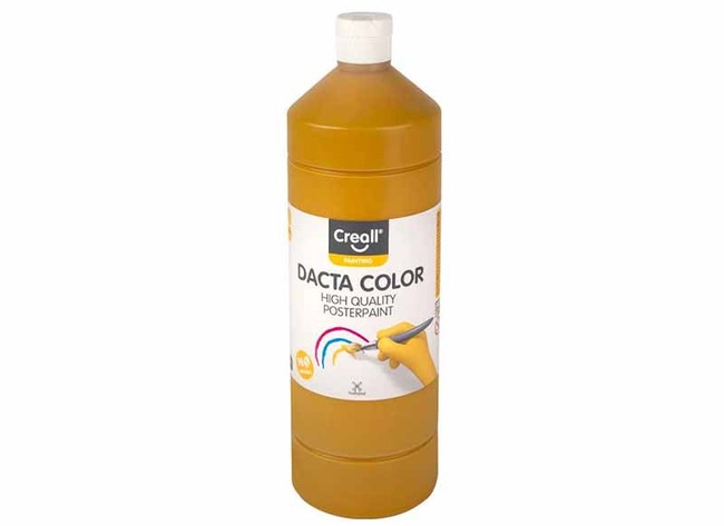 Verf - plakkaatverf - Creall Dacta Color - 1 l - oker - per stuk