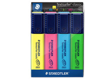 Stiften - markeerstiften - Staedtler Textsurfer Classic - set van 4 assorti