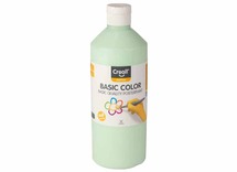 Verf - plakkaatverf - Creall Basic Color - pastelgroen - fles van 500 ml