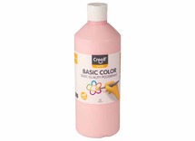 Verf - plakkaatverf - Creall Basic Color - pastelrood - fles van 500 ml