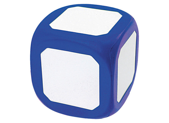 Dés - vierges - magnétiques - personnalisables - 5,5 cm - set de 6