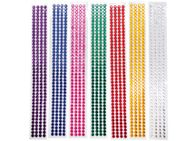 Edelstenen - strass - ronde - zelfklevend  - ø 8 mm - decoratie - set van 1176 assorti
