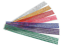 Decoratie - edelstenen - strass - ronde - zelfklevend  - ø 8 mm - set van 1176 assorti