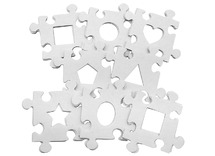 Kader - fotokader - creatief - puzzelvorm - set van 24