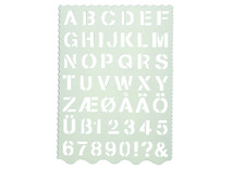 Sjablonen - letters - cijfers - per stuk