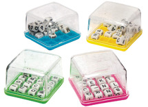 Spel - puzzelspel - woordenspel mini - belonen - set van 4 assorti
