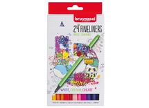 Stiften - Bruynzeel - Fineliners - set van 24 assorti