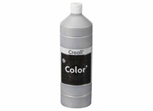 Verf - plakkaatverf - Creall Color Metallic - zilver - 1 l - per stuk