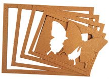 Inlijstkader - Roylco - passe-partout - decoratie voor kaders - karton - set van 24