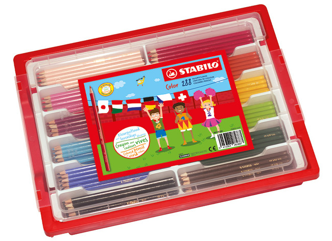 Potloden - kleurpotloden - Stabilo Color - zeshoekig - kist - voordeelpakket - set van 288 assorti