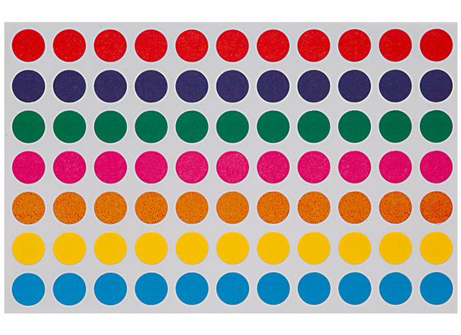 Stickers - Apli - rond - 8 mm - gekleurd - set van 385 assorti