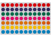 Stickers - rond - Ø 8 mm - gekleurd - per 385
