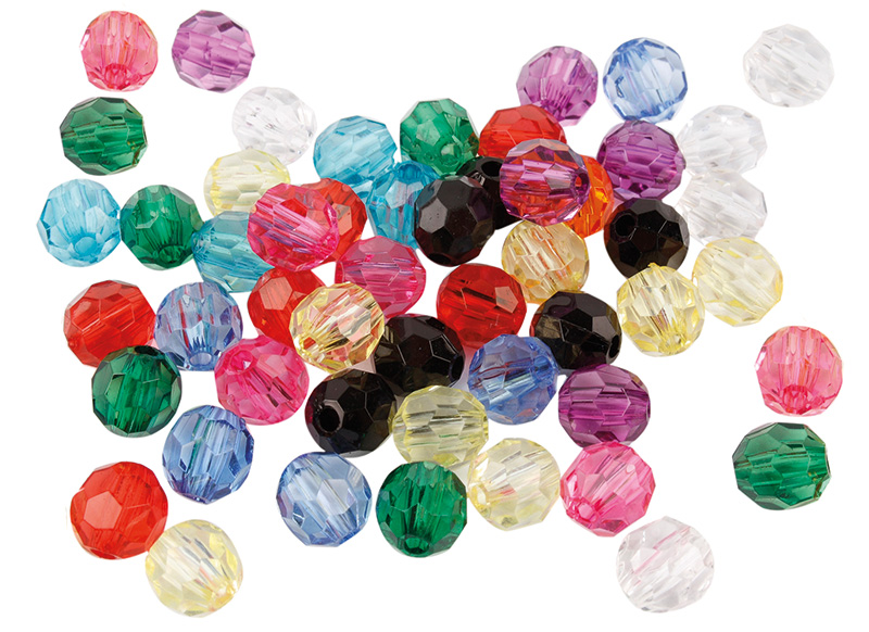 Perles en plastique, Ø 16 mm