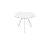 Tafel - Bijzettafel - Tripod - 40 cm - wit - per stuk