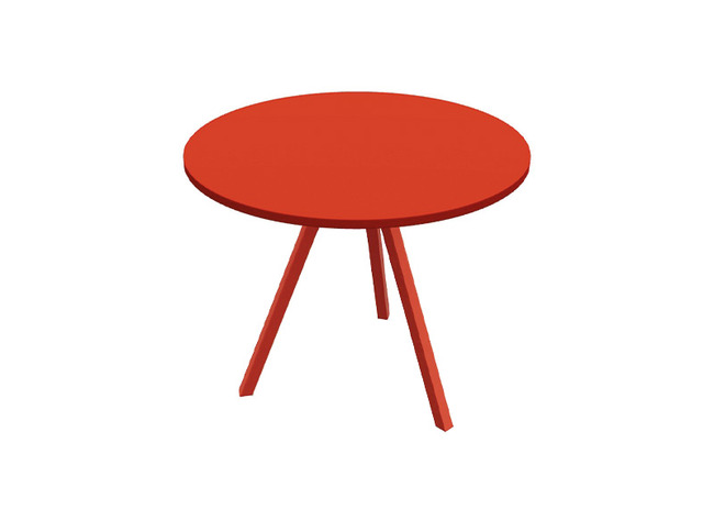 Tafel - Bijzettafel - Tripod - 45 cm - rood - per stuk