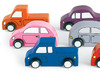 Voertuigen - auto's - hout - set van 10