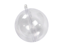 Vormen - bollen - transparant - 6 cm diameter - kunststof - set van 5