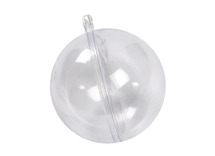 Plastic - bol - transparant - Ø 6 cm - set van 5