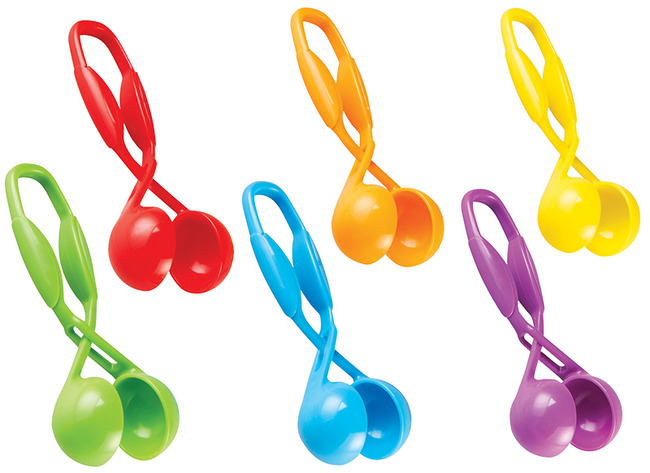 Fijne motoriek - Learning Resources Squeezy Tweezers - schepscharen - set van 6 assorti