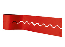 Randtrimmers - karton - decoratie - rood - per rol