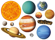 Planeten - zonnestelsel - Learning Resources - Solar System - - opblaasbaar - per set - Baert