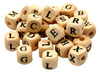 Kralen - letterkralen - hout - alfabet - assortiment van 400