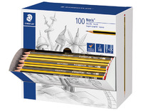 Potloden - grafietpotloden - Staedtler Noris - HB - zeshoekig - doos - voordeelpakket - set van 100