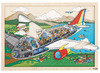 Lagenpuzzel - Rolf - 2-lagen - vliegtuig - 60 stukjes - hout - per stuk