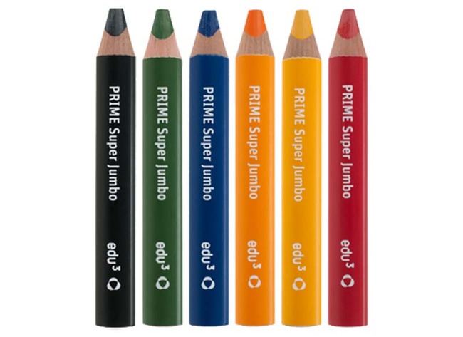 Crayons De Couleur - Prime Super Jumbo - Ass/6