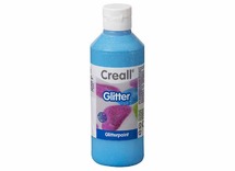 Verf - glitterverf - Creall Glitter - blauw - fles van 250 ml