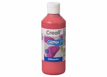 Verf - glitterverf - Creall Glitter - rood - fles van 250 ml