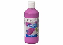 Verf - glitterverf - Creall Glitter - roze - fles van 250 ml
