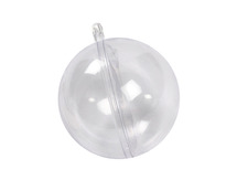 Plastic - bol - transparant - Ø 8 cm - set van 5