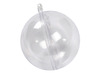 Bol - transparant - 8 cm diameter - kunststof - set van 5
