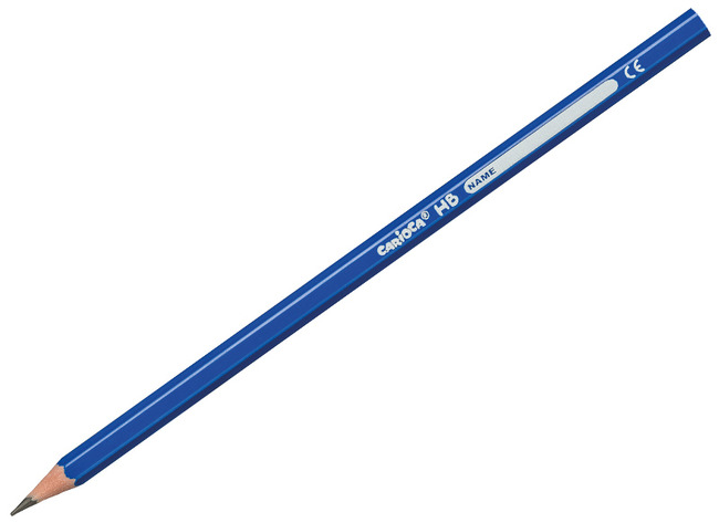 Potloden - grafietpotloden - Carioca Graphite Pencils - HB - zeshoekig - etui - set van 12