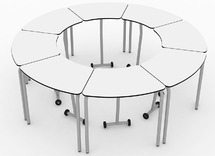 Tafel - Individueel - Mobiel - Octa - 76 cm - per stuk