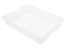 Opbergkist - transparant - gerecycleerd kunststof - 42 x 31 x 7,3 cm - 6L - per stuk