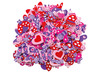 Stickers - foam - kriebelbeestjes - set van 120