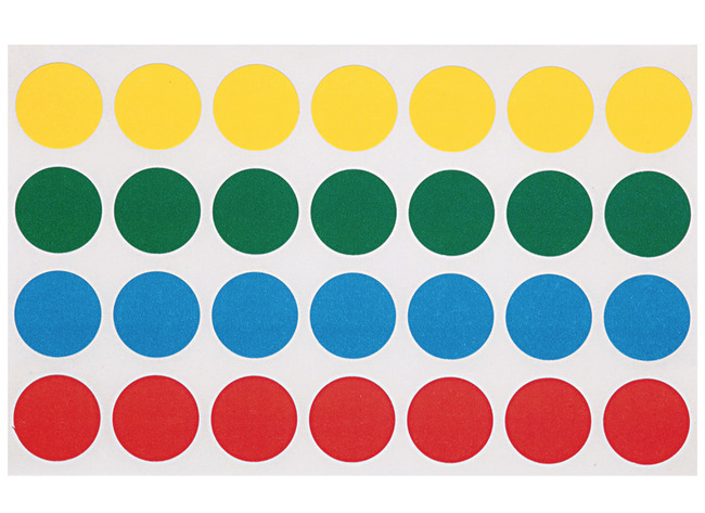 Stickers - Apli - rond - 15 mm - gekleurd - set van 140 assorti