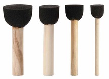 Verfdotters - hout - set van 4