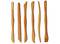 Boetseermateriaal - spatels - hout - boetseren - set van 15 assorti