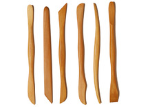 Boetseren - spatels - hout - set van 15 assorti