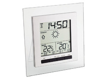 Weer - weerstation - digitale meter - met zender voor binnen en buitentemperatuur - per stuk