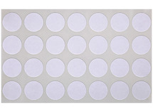 Stickers - Apli - rond - 15 mm - wit - set van 196
