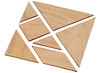 Tangram - maak je eigen tangram - hout - per stuk