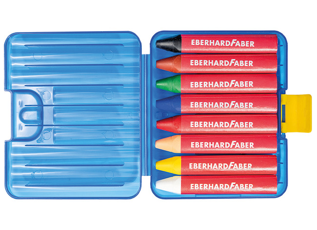 Crayons cire - Eberhard-Faber - triangulaire - ass/8