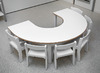 TAFEL - INSTRUCTIETAFEL - HOEFIJZER - HOUTEN POTEN
